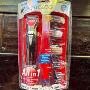 Philips Norelco G370 Grooming Shaving Kit 7 Piece Grooming Kit All In 1